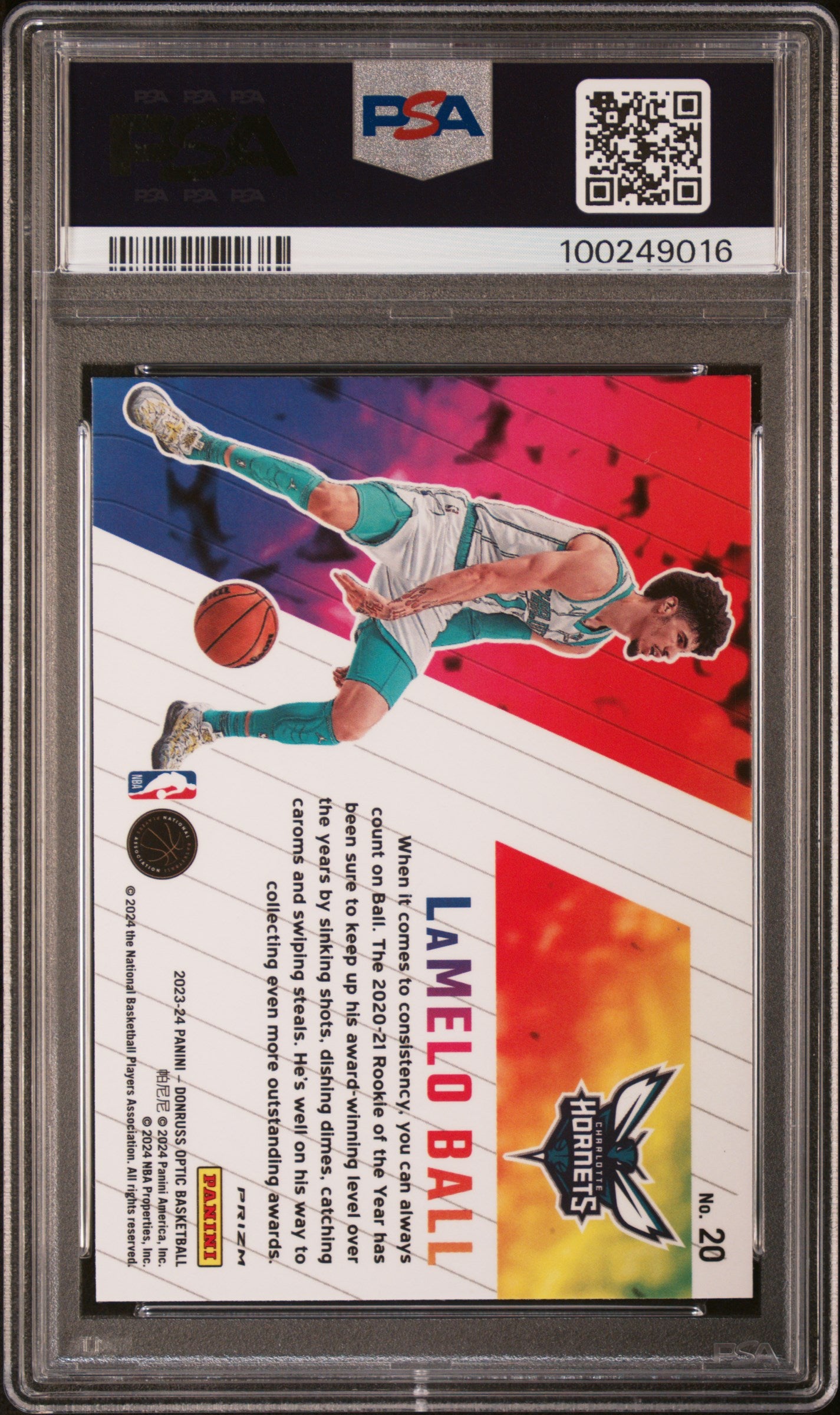 2023 Donruss Optic #20LaMelo Ball Phazes PSA 10