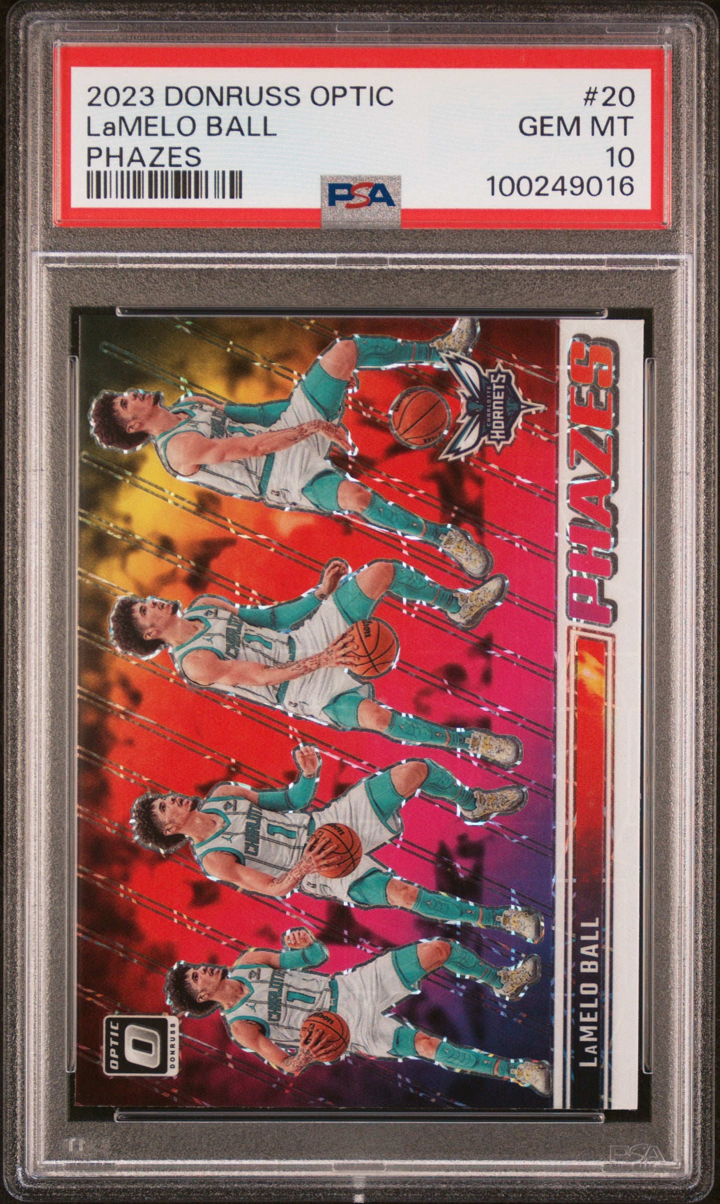 2023 Donruss Optic #20LaMelo Ball Phazes PSA 10
