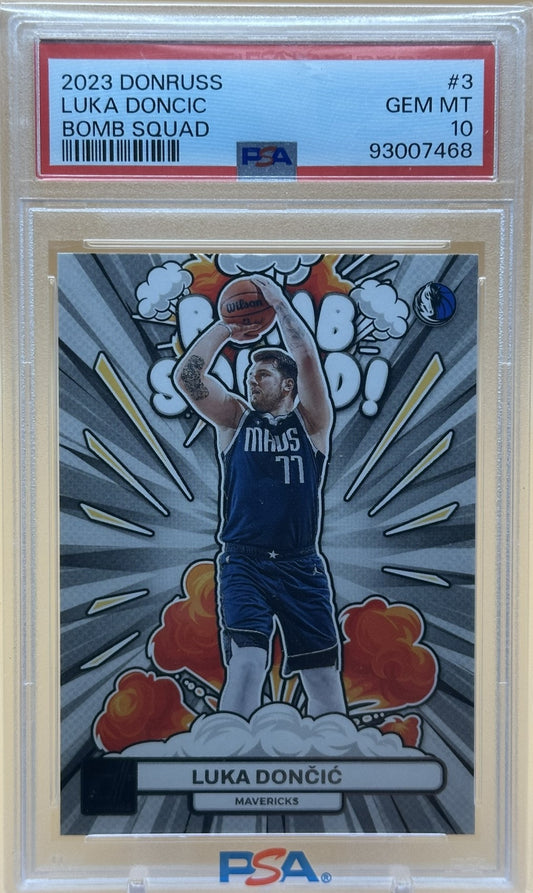 2023 Donruss #3 Luka Doncic Bomb Squad PSA 10
