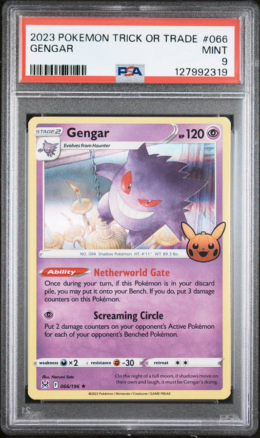 2023 Pokemon Trick or Trade #066 Gengar PSA 9