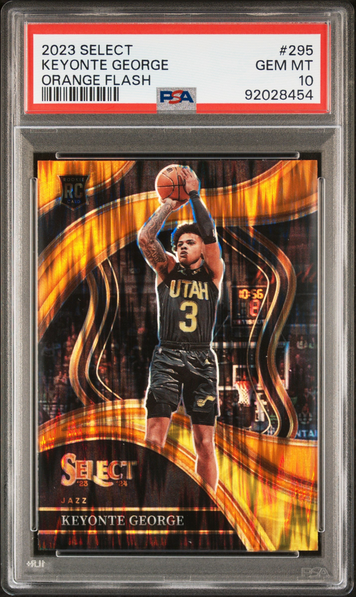 2023 Select #295 Keyonte George Orange Flash PSA 10
