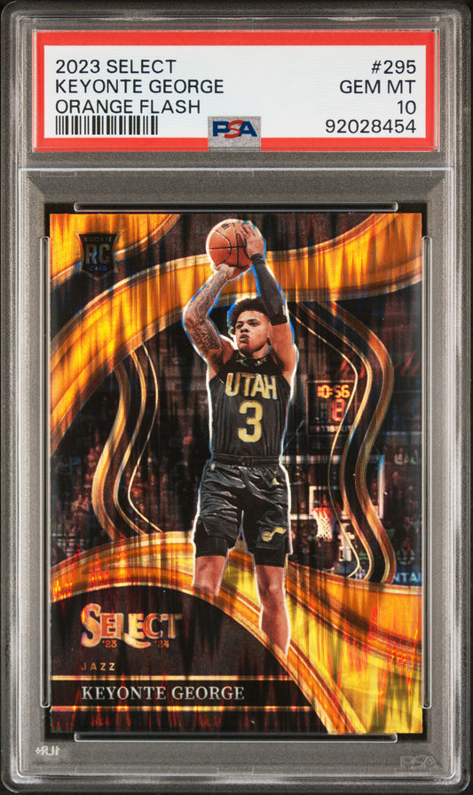 2023 Select #295 Keyonte George Orange Flash PSA 10